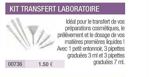 kit transfert laboratoire