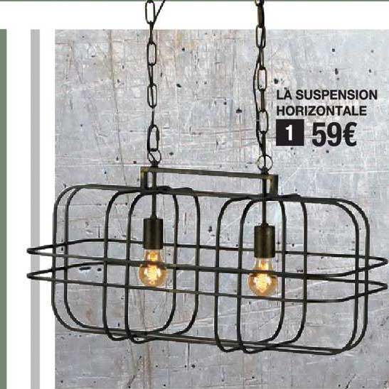 la suspension horizontale