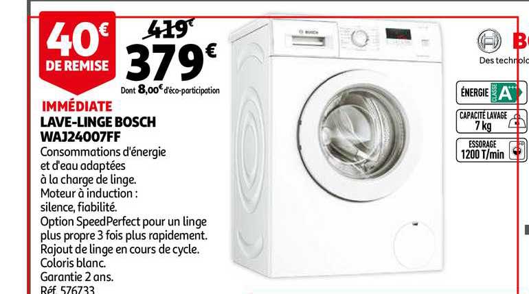 lave linge bosch waj2400ff