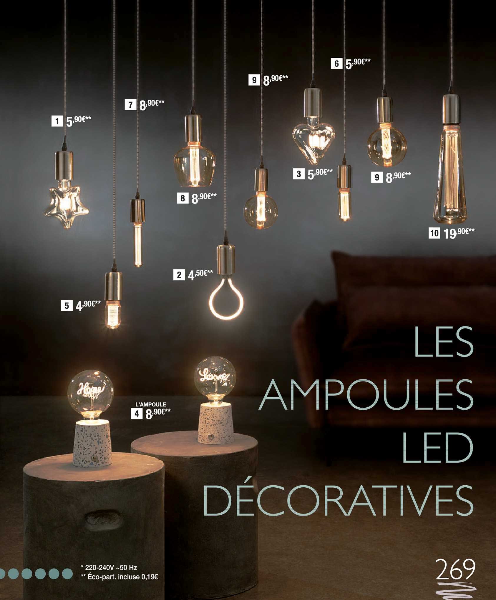 les ampoules led décoratives