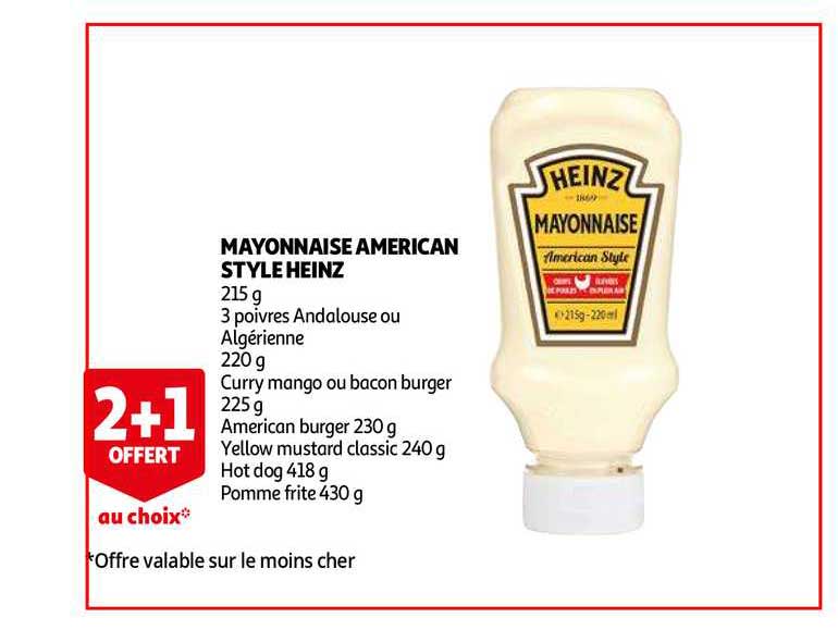 mayonnaise american style heinz
