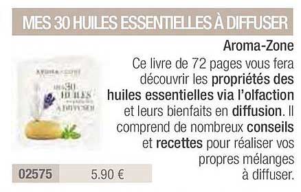 mes 30 huiles essentielles à diffuser