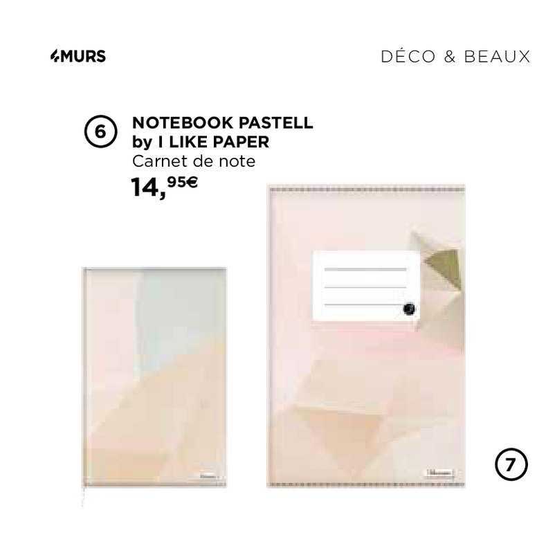 notebook pastell by i like paper carnet de note