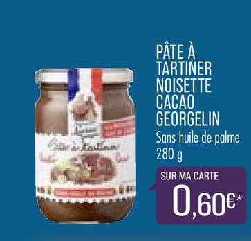pâte à tartiner noisette cacao georgelin