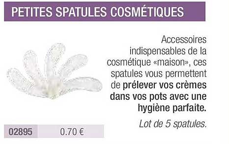petites spatules cosmétiques