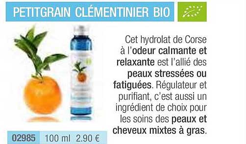 petitgrain clémentinier bio