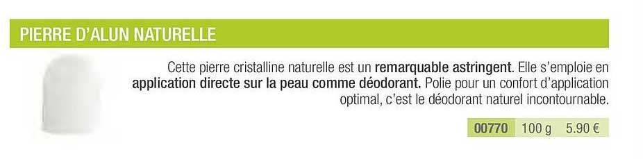 pierre d'alun naturelle