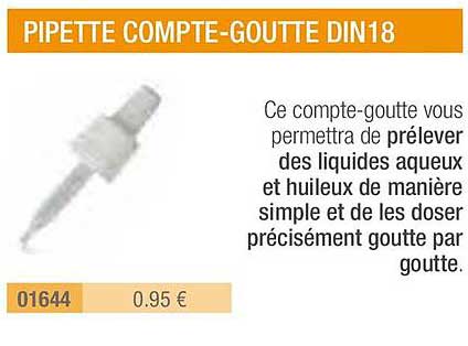 pipette compte gotte din18