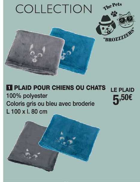 Plaid Pour Chiens Ou Chats