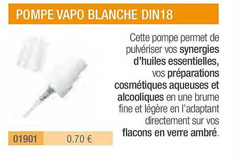 pompe vapo blanche din18