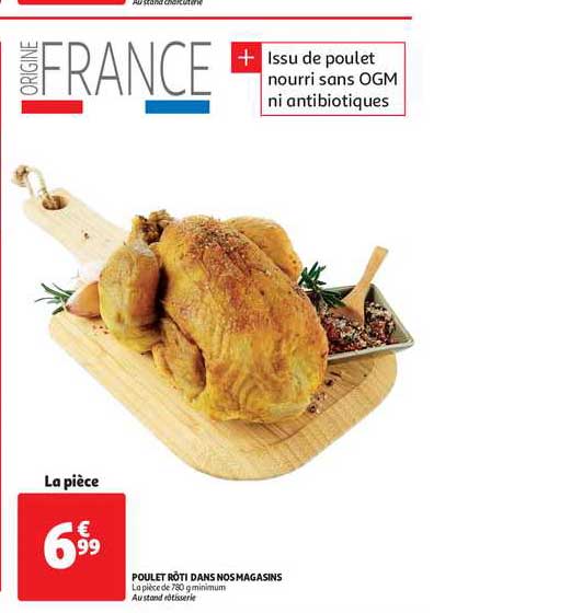 poulet rôti dans nos magasins