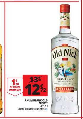 rhum blanc old nick