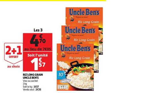 riz long grain uncle ben's