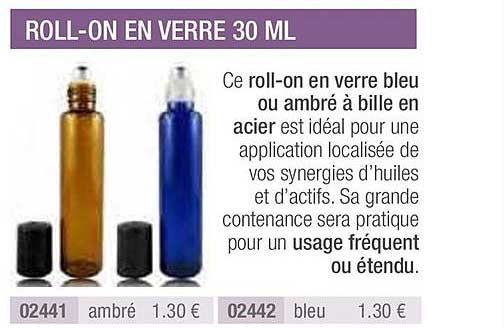 roll on en verre 30 ml