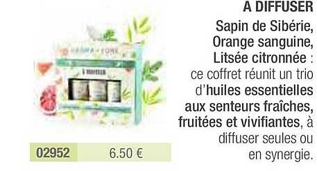 à diffuser sapin de sibérie orange sanguine litsée citronnée