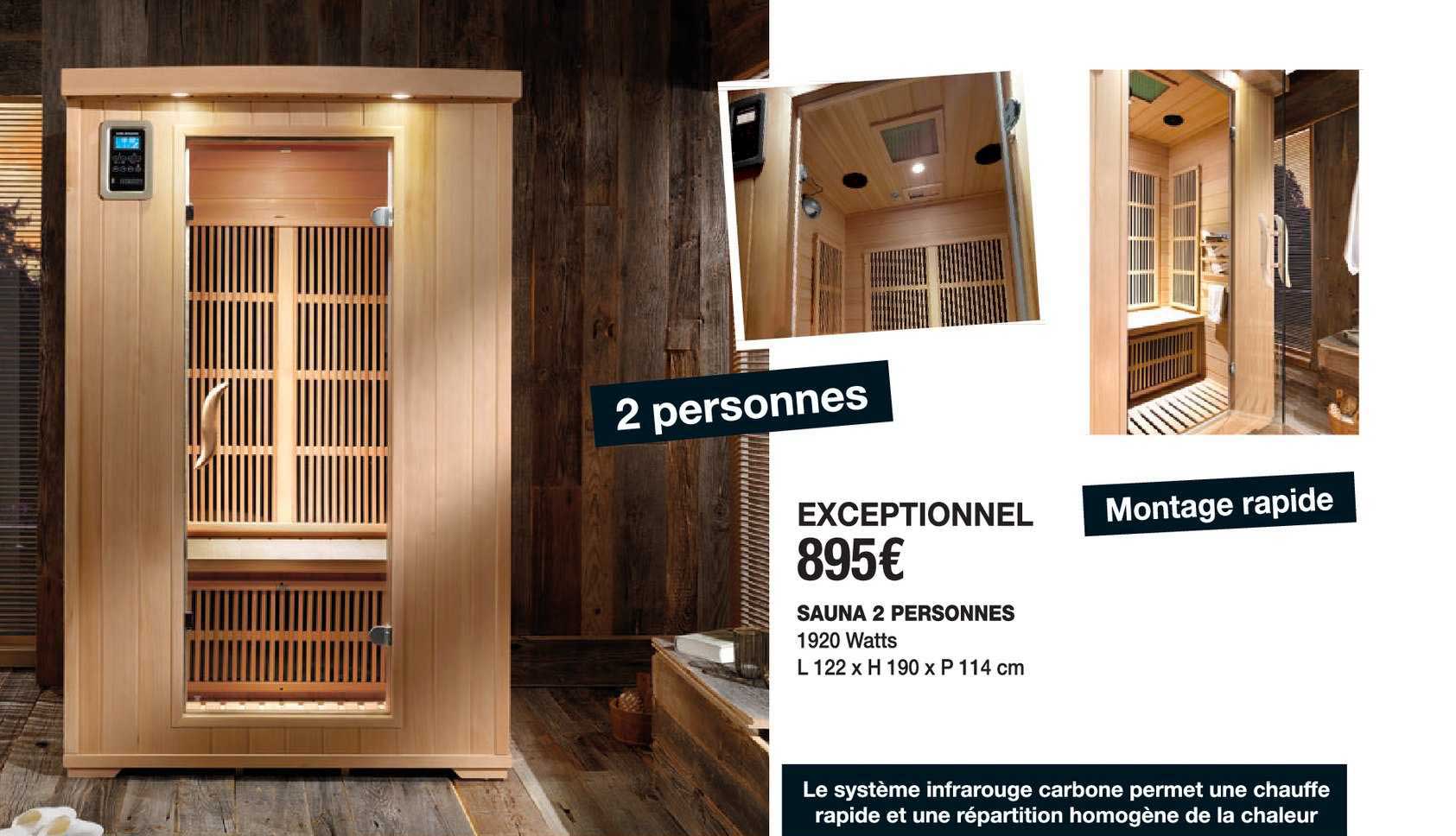 sauna 2 personnes