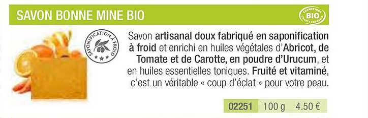 savon bonne mine bio