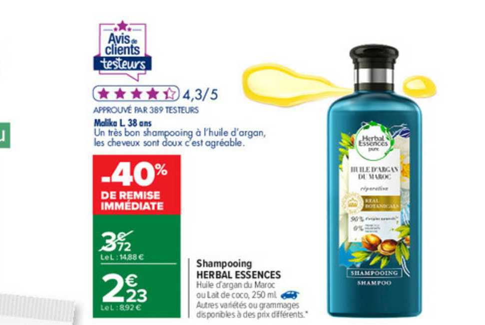 shampooing herbal essences