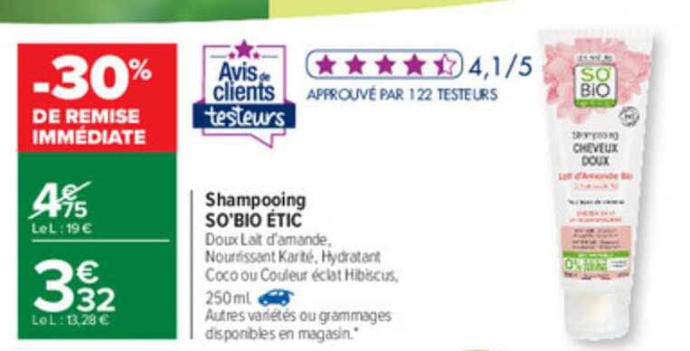 Shampooing So'bio étic