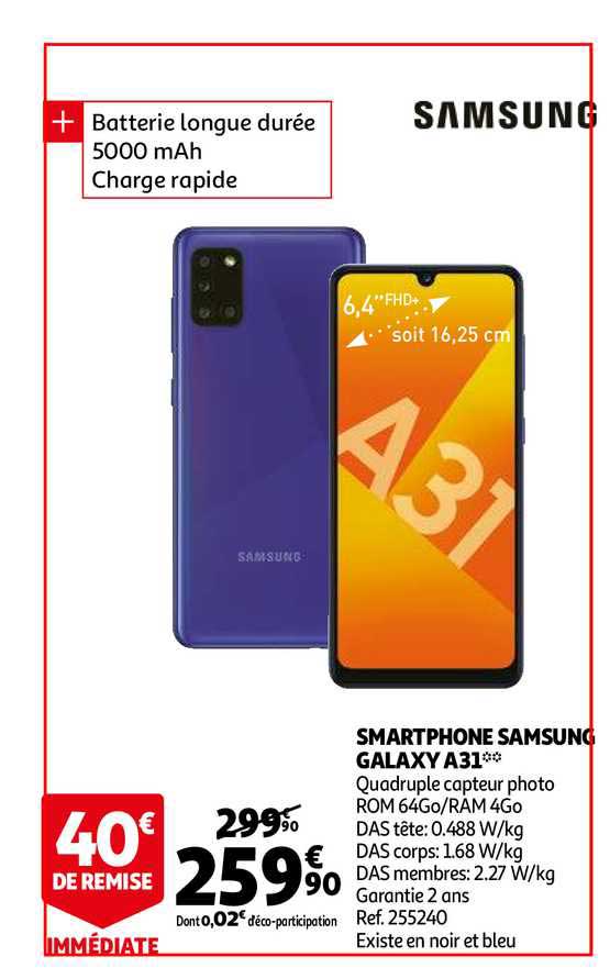 Smartphone Samsung Galaxy A31