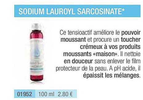 sodium lauroyl sarcosinate