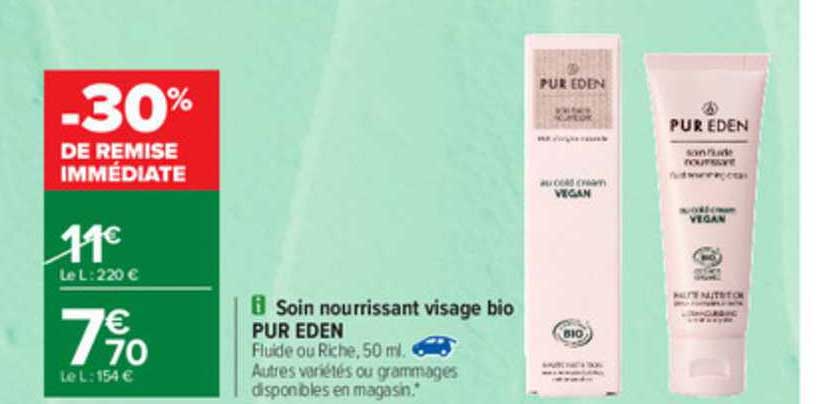Soin Nourrissant Visage Bio Pur Eden