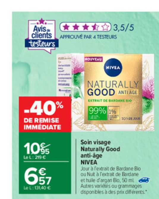 soin visage naturally good anti-âge nivea