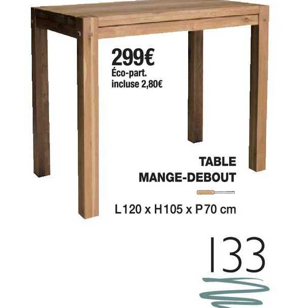 table mange debout