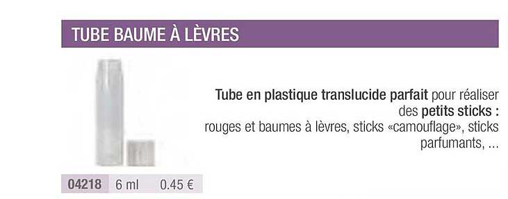 tube baume à lèvre