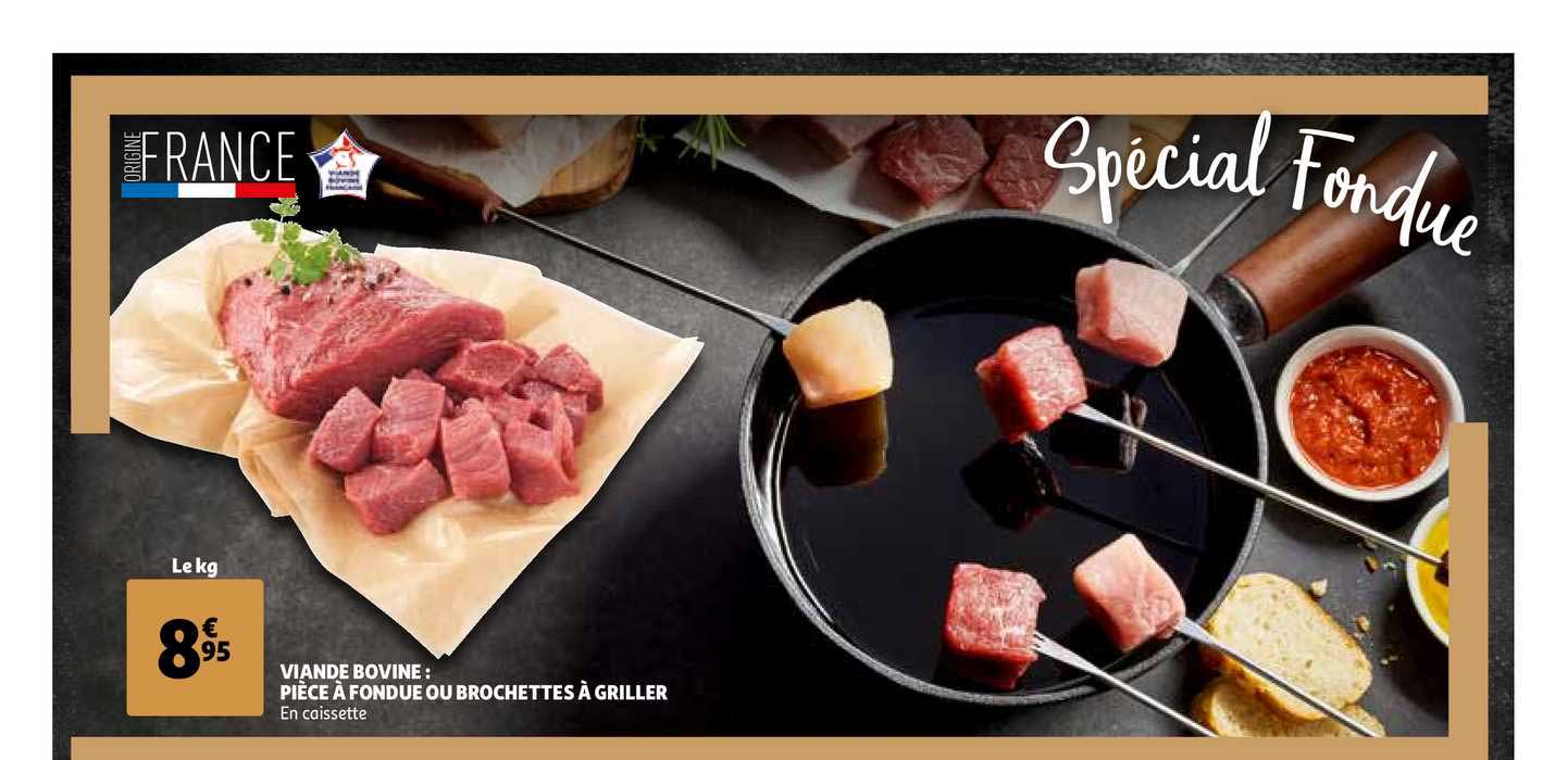 Viande Bovine : Pièce à Fondue Ou Brochettes à Griller