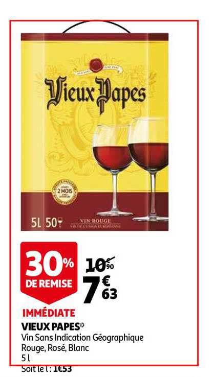vieux papes 30% de remise immédiate
