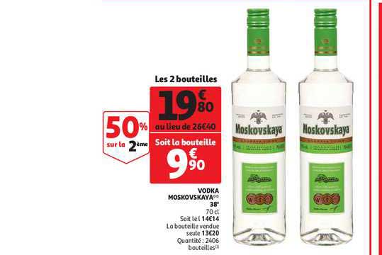 vodka moskovskaya 38°