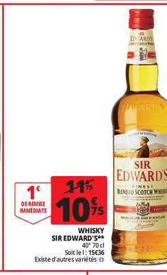 whisky sir edward's