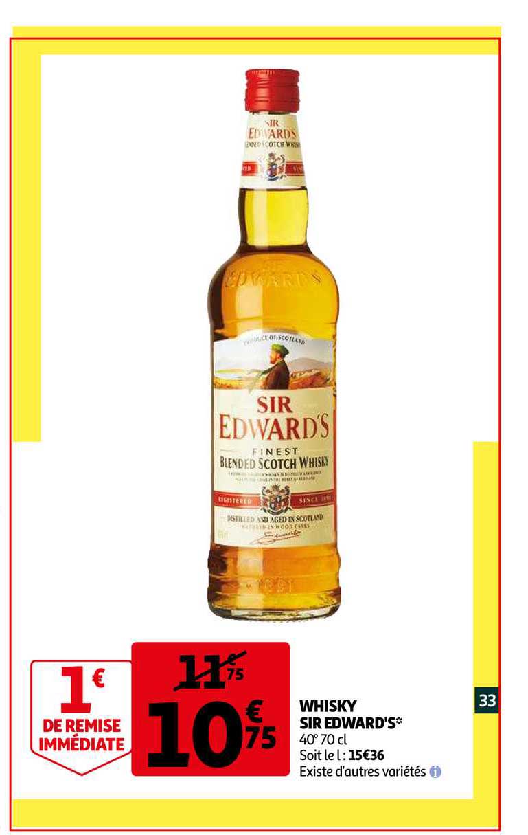 whisky sir edward's