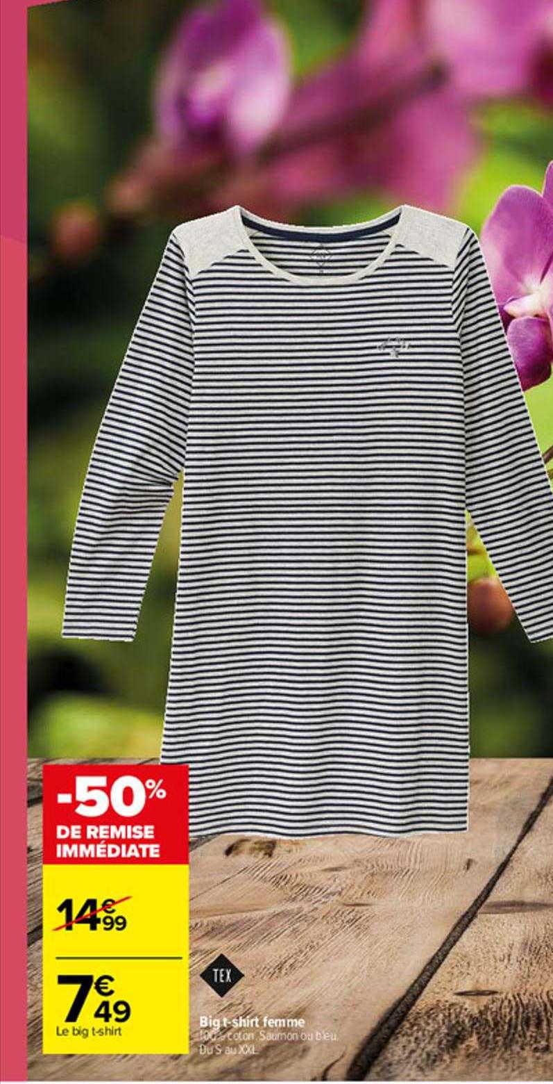 big t-shirt femme tex