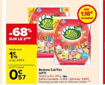 bonbons cub fizz lutti