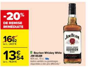 bourbon whiskey white jim beam