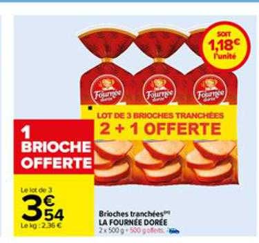 brioches tranchées la fournée dorée