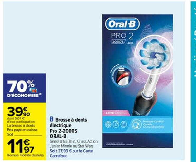 brosse à dents électrique pro 2-2000s oral-b