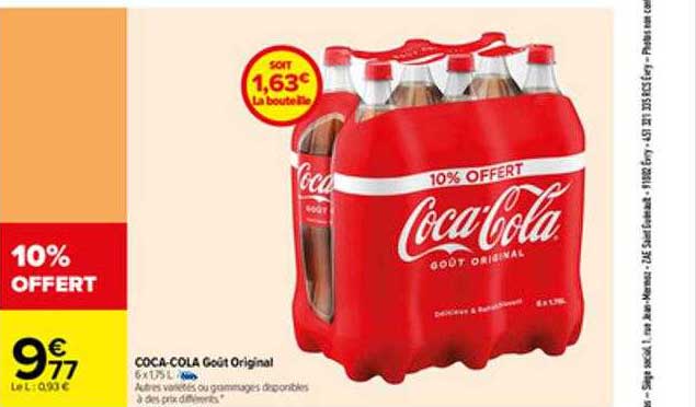 coca-cola goût original