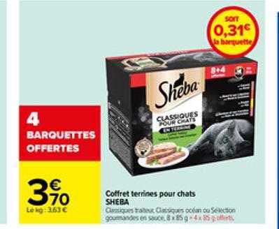 Coffret Terrines Pour Chats Sheba