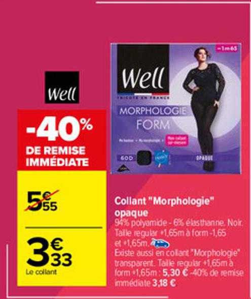 collant "morphologie" opaque