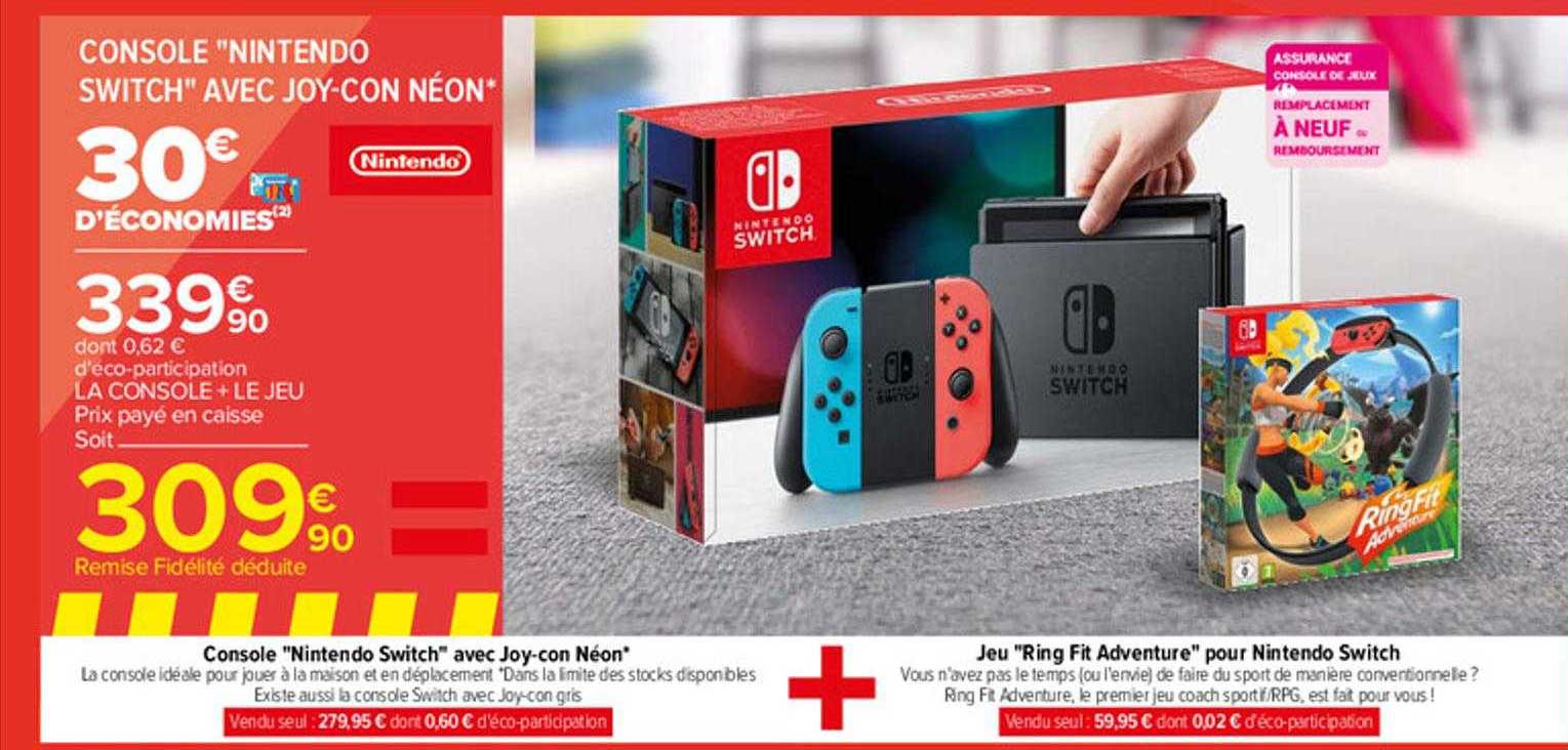 Console "nintendo Switch" Avec Joy-con Néon
