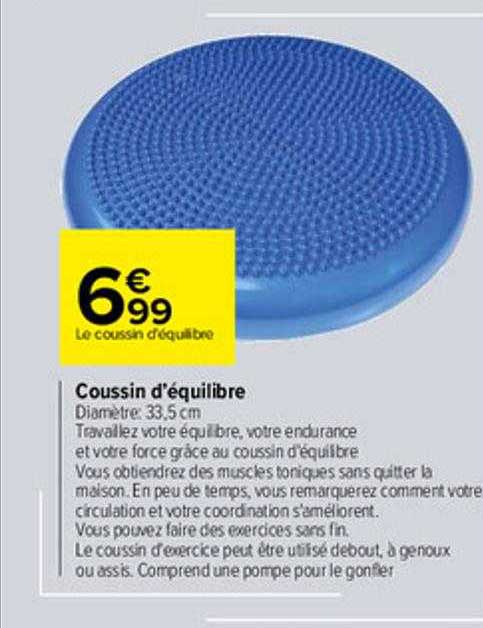 coussin d'équilibre