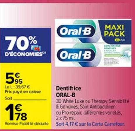 dentifrice oral-b