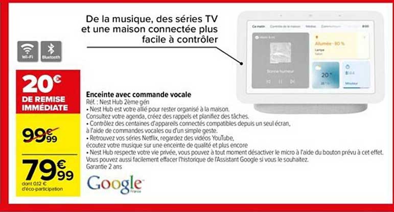 enceinte avec commande vocale