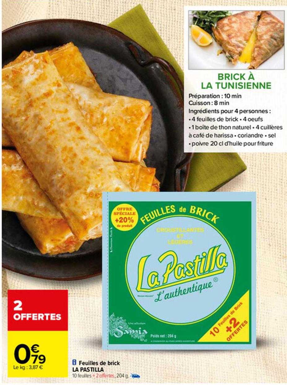 feuilles de brick la pastilla