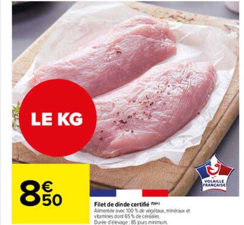Filet De Dinde Certifié