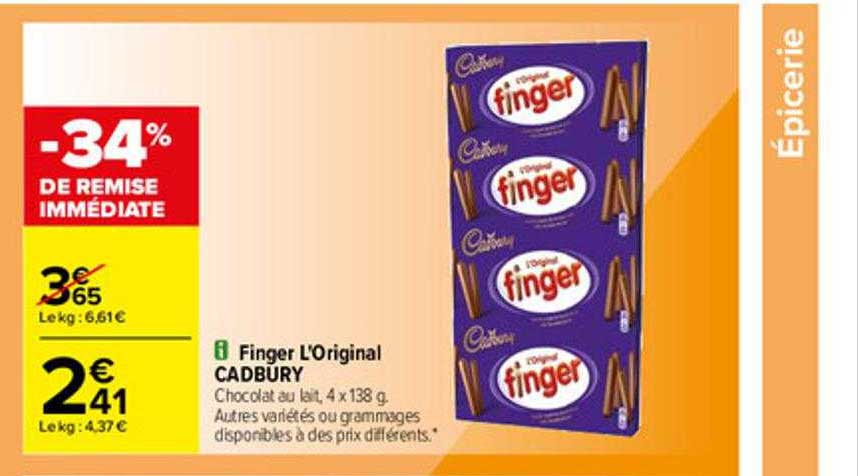 finger l'original cadbury