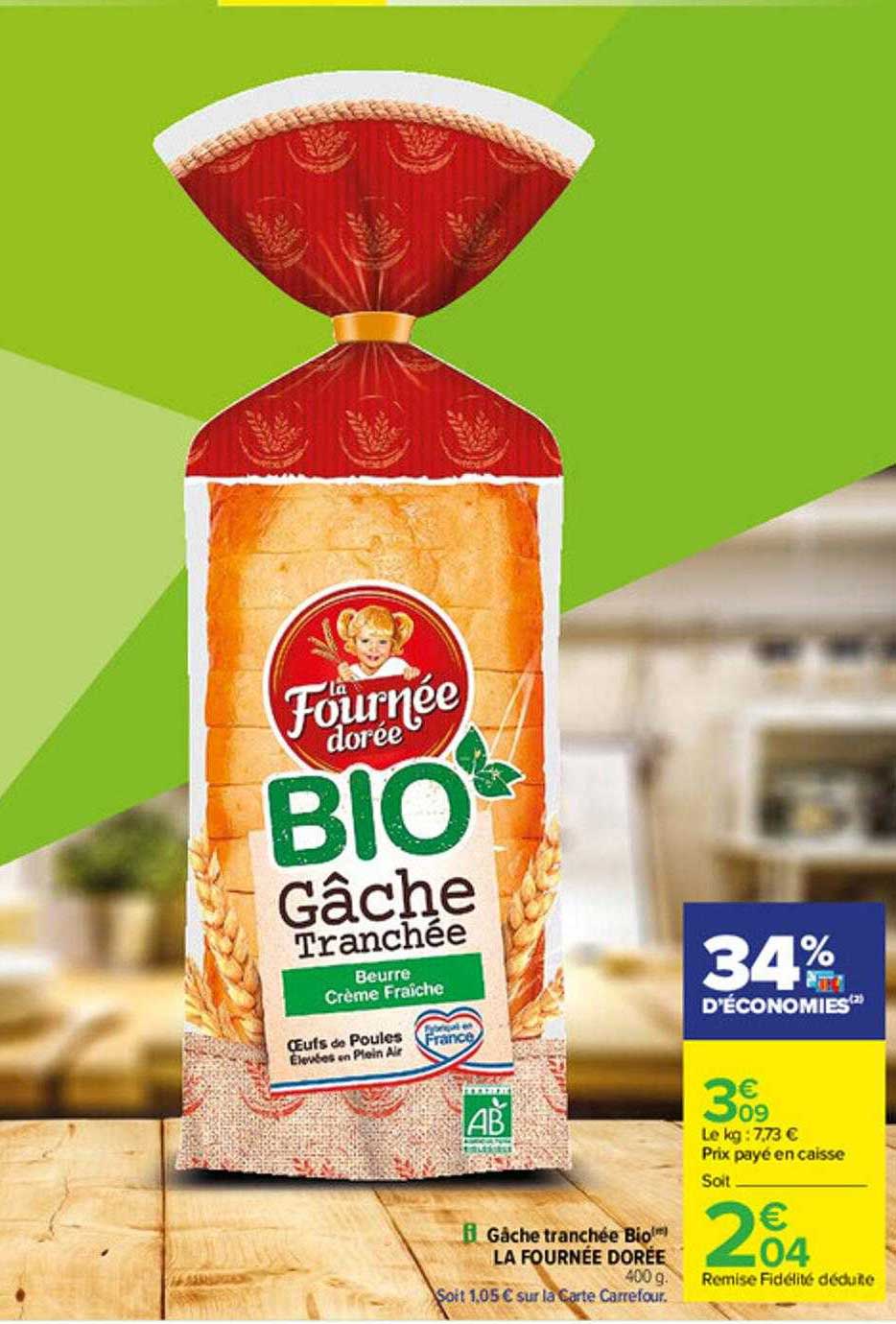 gâche tranchée bio la fournée dorée